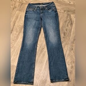 Women's Silver Suki Slim Boot Jeans Size 28x35